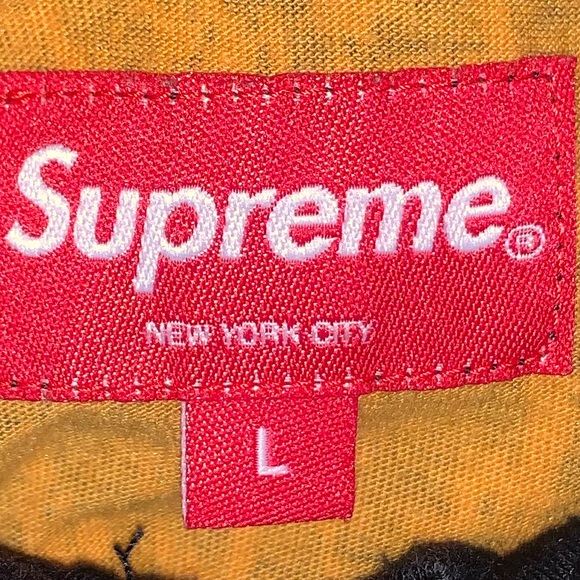 Supreme Leopard Animal Print Men’s Polo Shirt Large AUTHENTIC - Picture 3 of 4